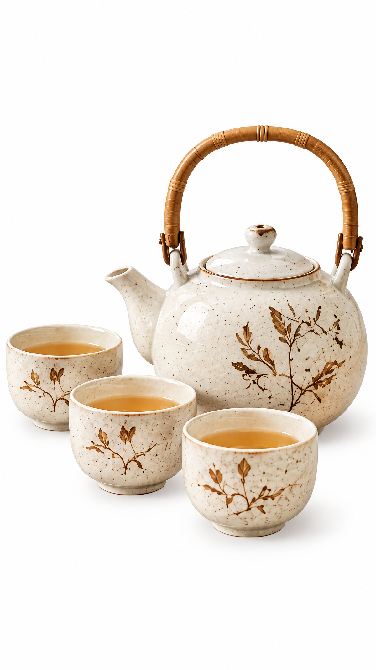 Qirvela Botanical Ceramic Tea Set image 4