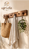 Qirvela Wooden Wall Hook Rack view 1