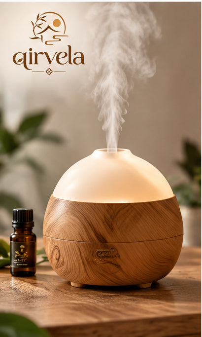 Qirvela Wood-Grain Aroma Diffuser view 1