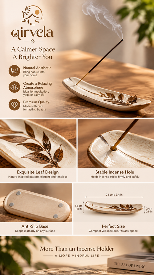 Qirvela Botanical Incense Holder view 2