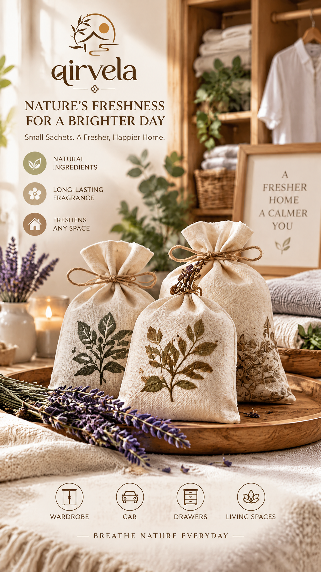 Qirvela Botanical Scent Sachet Set view 2