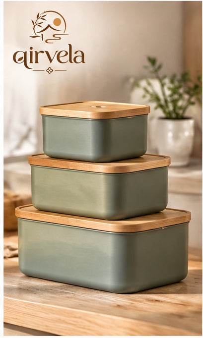 Qirvela Stackable Storage Container Set 1