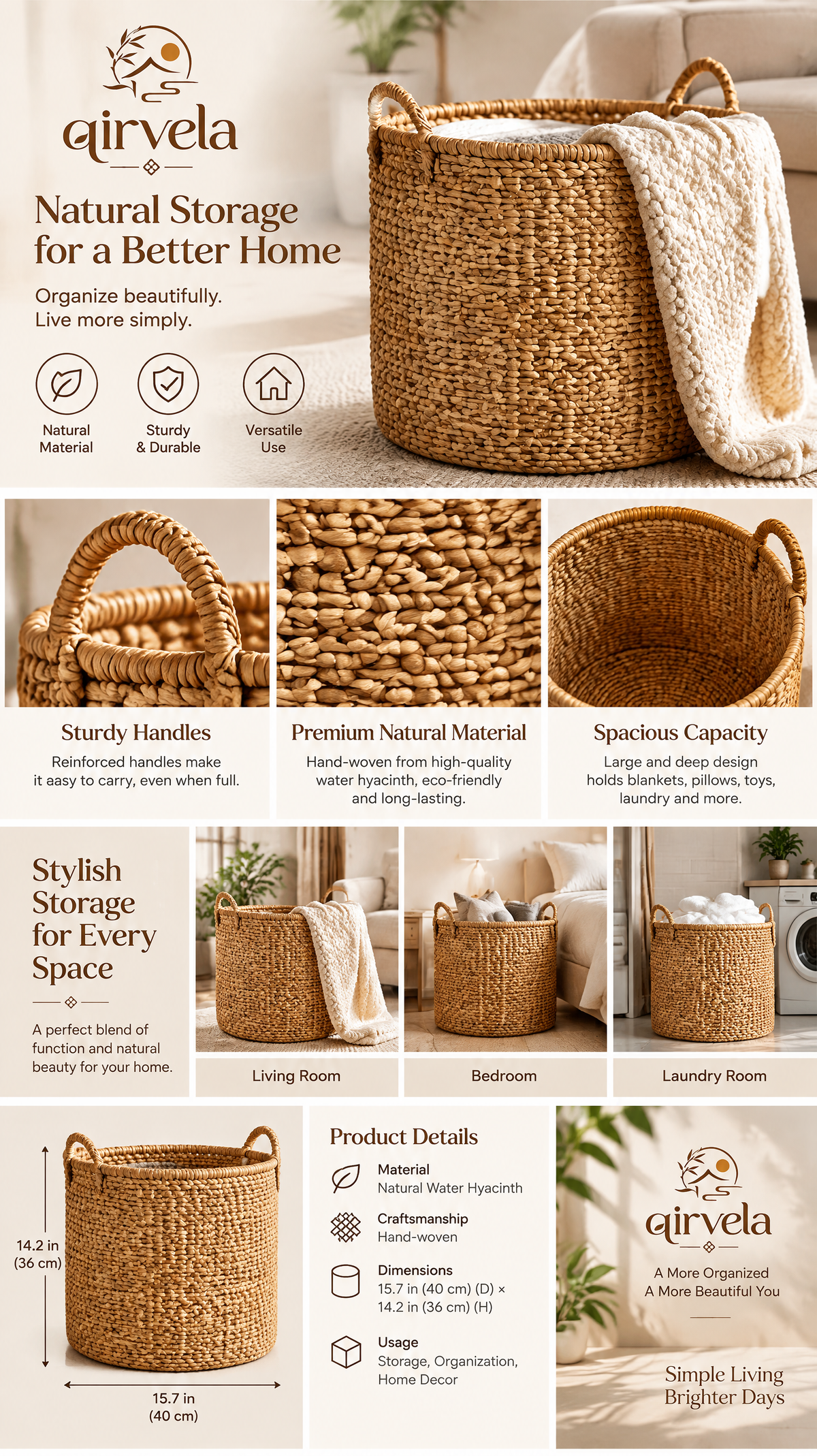 Qirvela Woven Basket Hamper 2