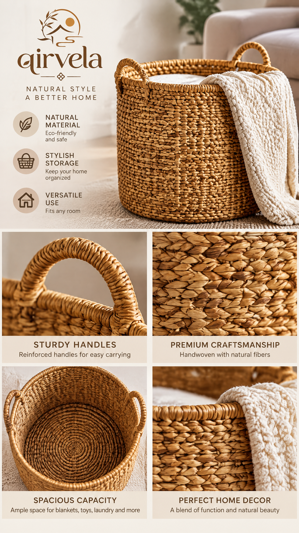 Qirvela Woven Basket Hamper 4