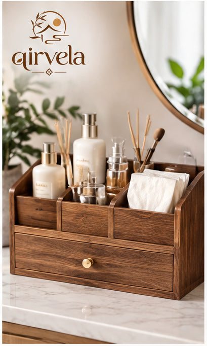 Qirvela Wooden Vanity Organizer 1