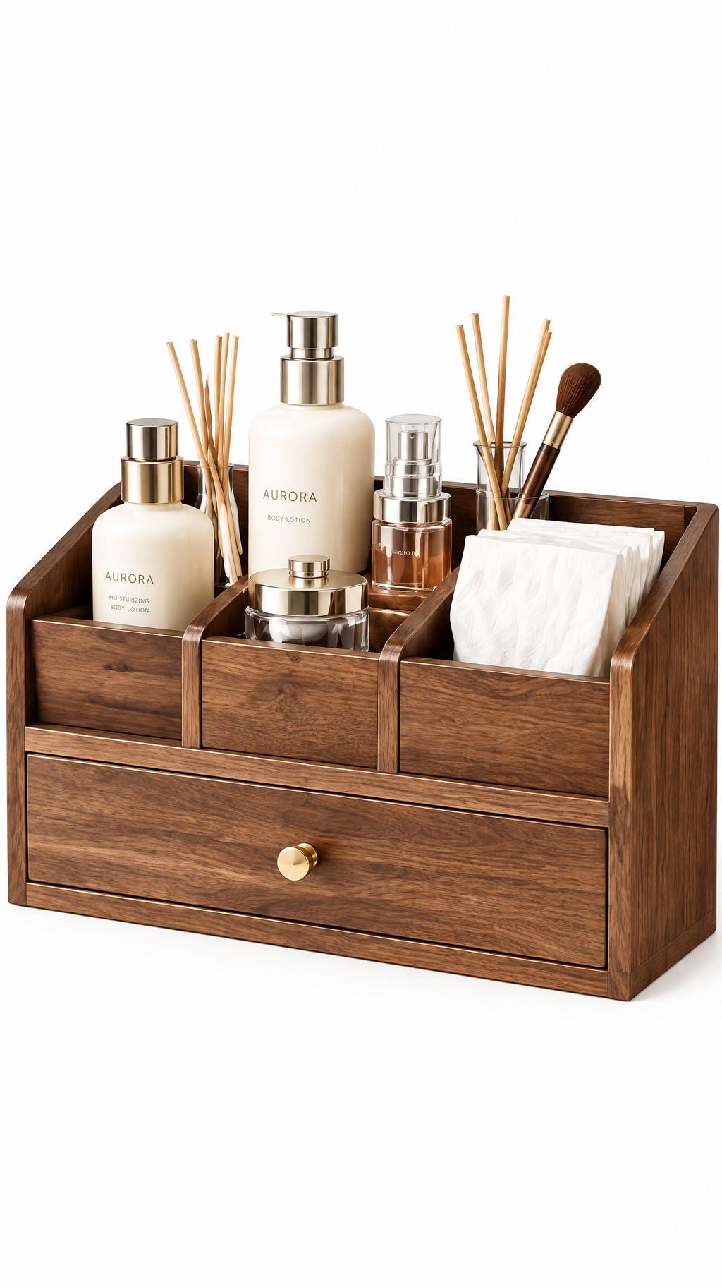 Qirvela Wooden Vanity Organizer 5